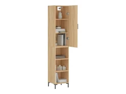 Aparador alto roble Sonoma 34,5x34x180 cm Madera de ingeniería