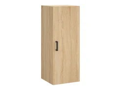 Aparador alto roble Sonoma 34,5x34x180 cm Madera de ingeniería