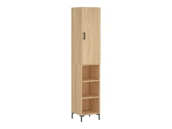 Aparador alto roble Sonoma 34,5x34x180 cm Madera de ingeniería