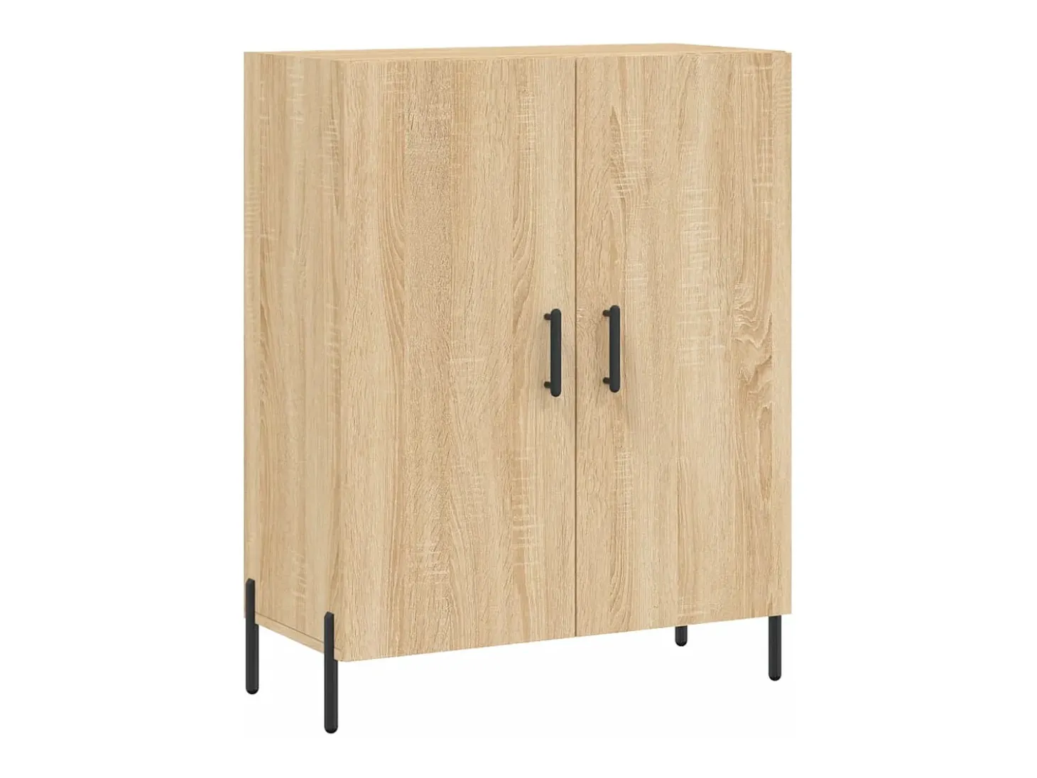 Aparador alto roble Sonoma 69,5x34x180 cm Madera de ingeniería