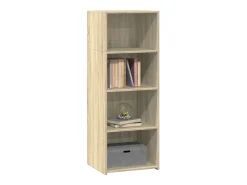 Aparador alto roble sonoma 45x41x124 cm madera de ingeniería