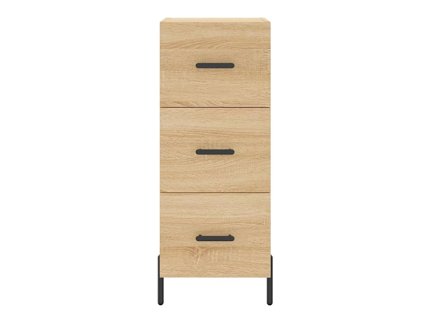 Aparador alto roble Sonoma 34,5x34x180 cm Madera de ingeniería