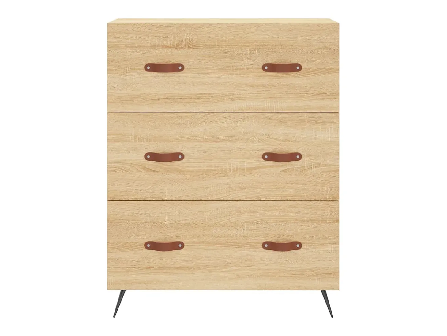 Aparador alto roble Sonoma 69,5x34x180 cm Madera de ingeniería