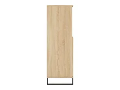 Aparador alto roble Sonoma 60x36x110 cm Madera de ingeniería