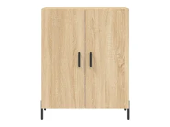 Aparador alto roble Sonoma 69,5x34x180 cm Madera de ingeniería
