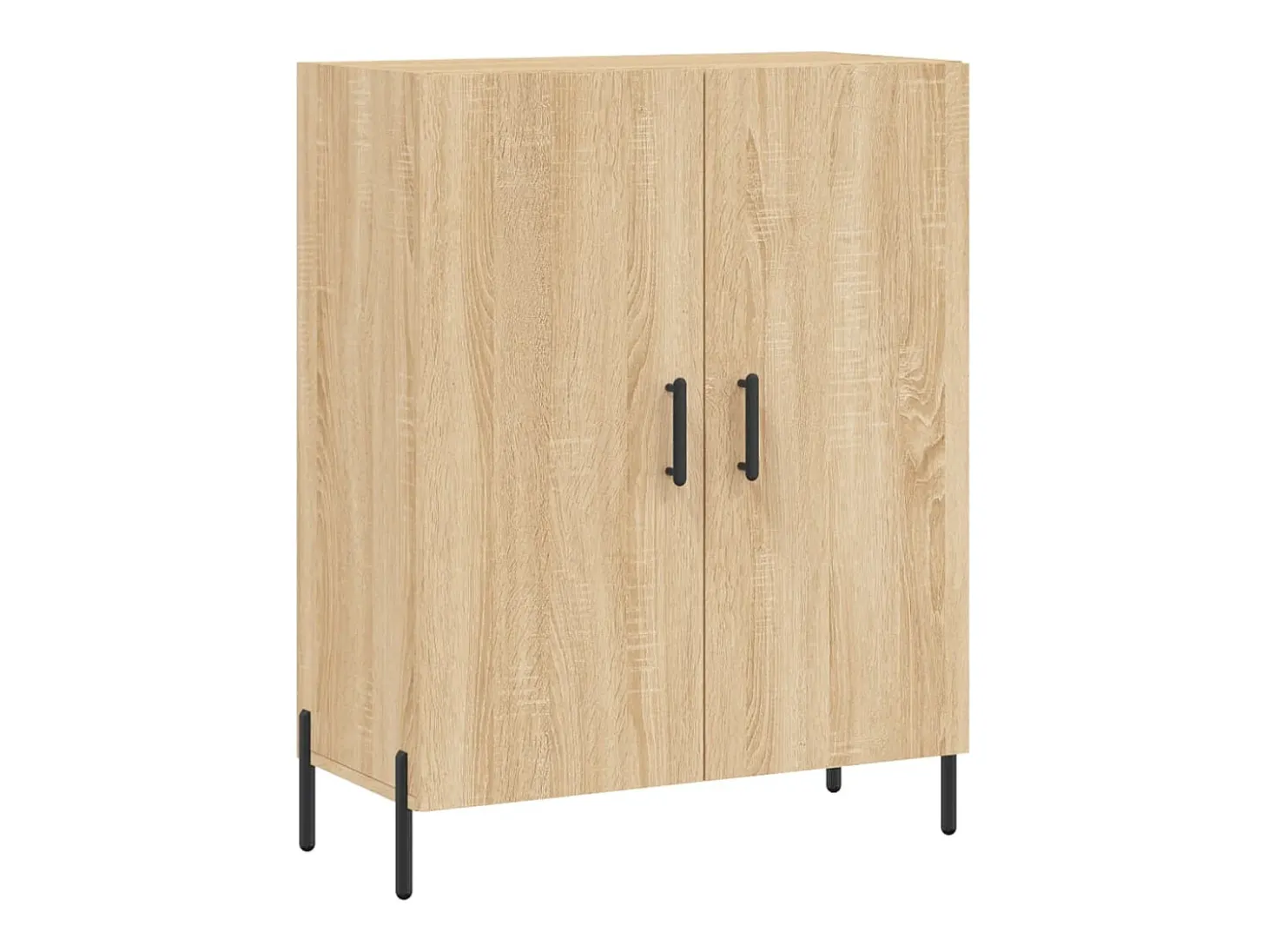 Aparador alto roble Sonoma 69,5x34x180 cm Madera de ingeniería