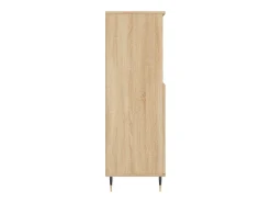Aparador alto roble Sonoma 60x36x110 cm Madera de ingeniería