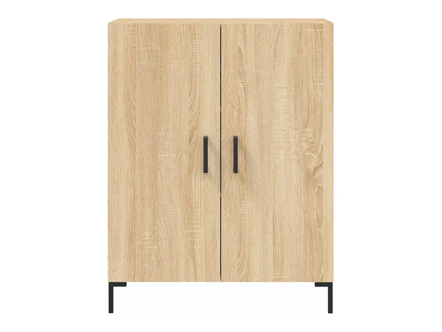 Aparador alto roble Sonoma 69,5x34x180 cm Madera de ingeniería