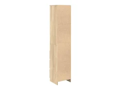 Aparador alto roble Sonoma 37,5x35x180 cm madera de ingeniería