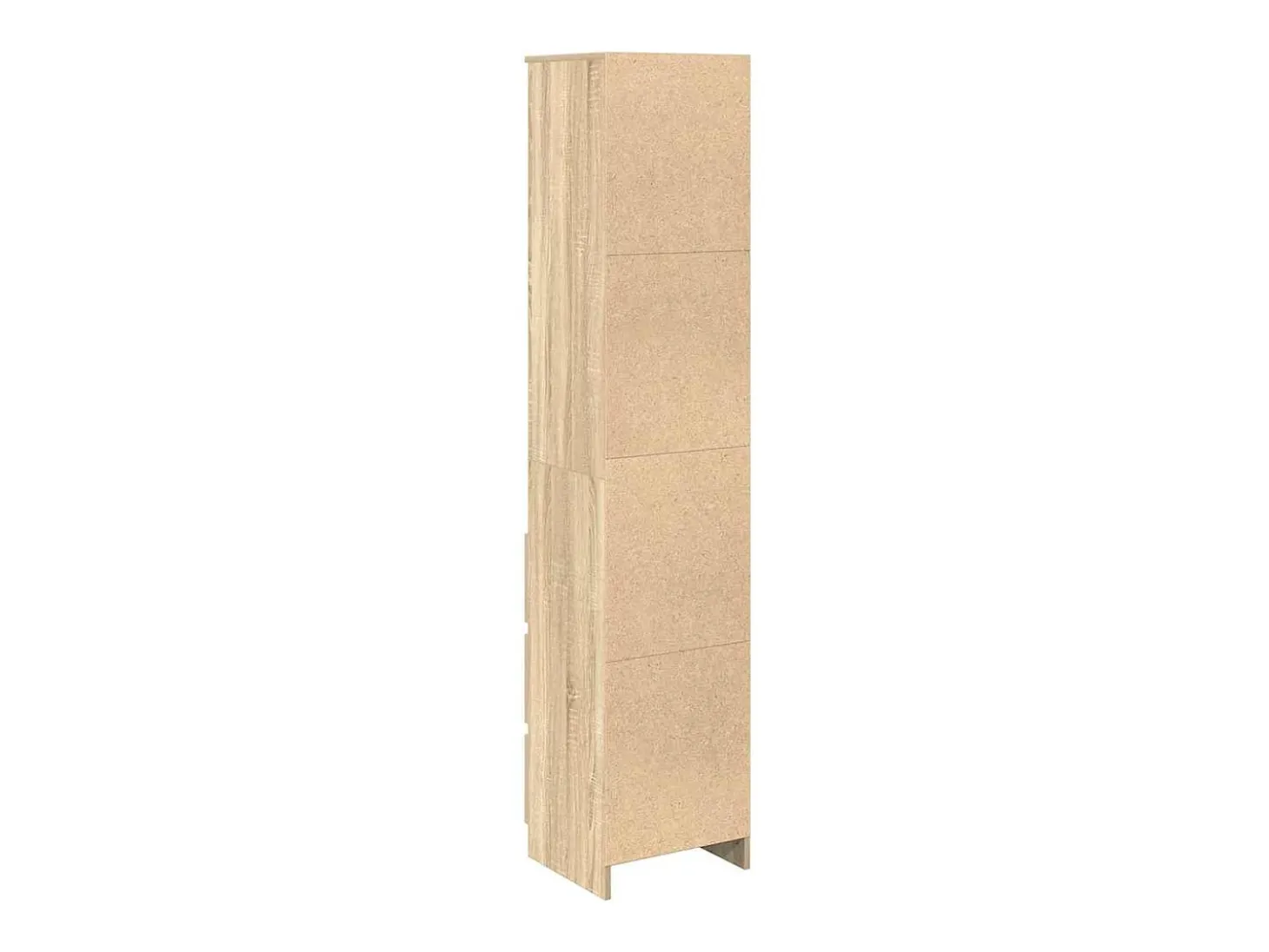 Aparador alto roble Sonoma 37,5x35x180 cm madera de ingeniería
