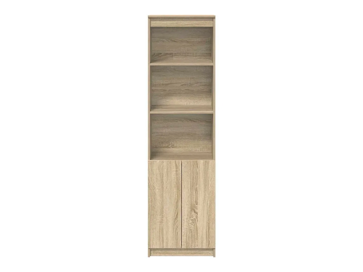 Aparador alto roble Sonoma 50x35x180 cm madera de ingeniería