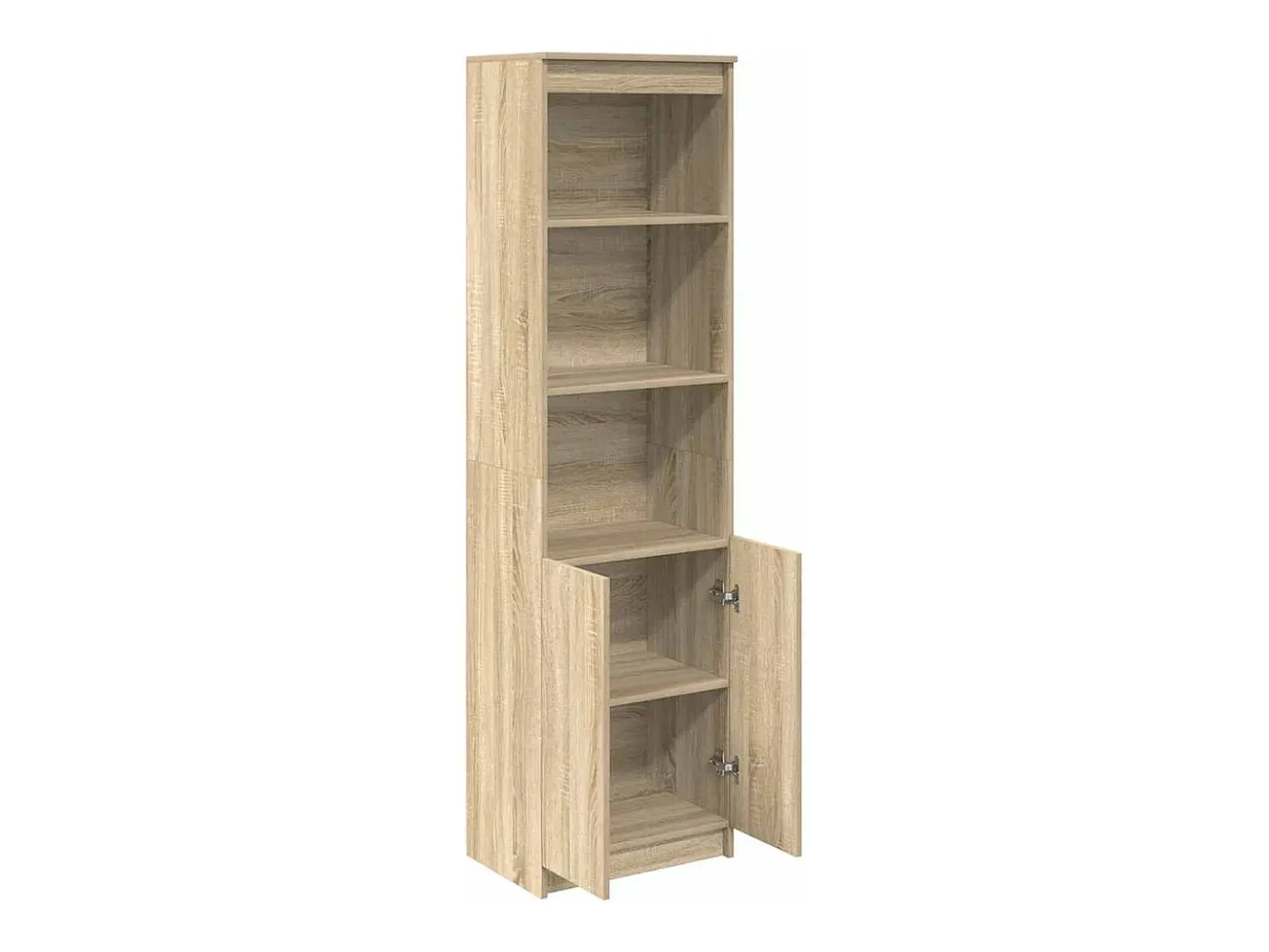 Aparador alto roble Sonoma 50x35x180 cm madera de ingeniería