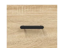 Aparador alto roble Sonoma 69,5x34x180 cm Madera de ingeniería