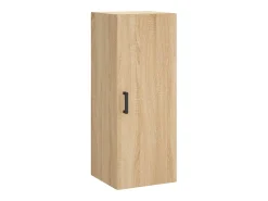 Aparador alto roble Sonoma 34,5x34x180 cm Madera de ingeniería