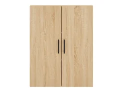 Aparador alto roble Sonoma 69,5x34x180 cm Madera de ingeniería