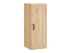 Aparador alto roble Sonoma 34,5x34x180 cm Madera de ingeniería