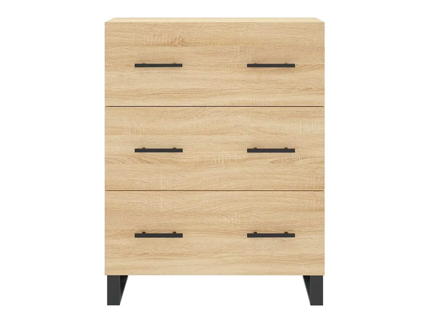 Aparador alto roble Sonoma 69,5x34x180 cm Madera de ingeniería