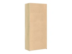 Aparador alto roble Sonoma 80x42,5x185 cm madera de ingeniería