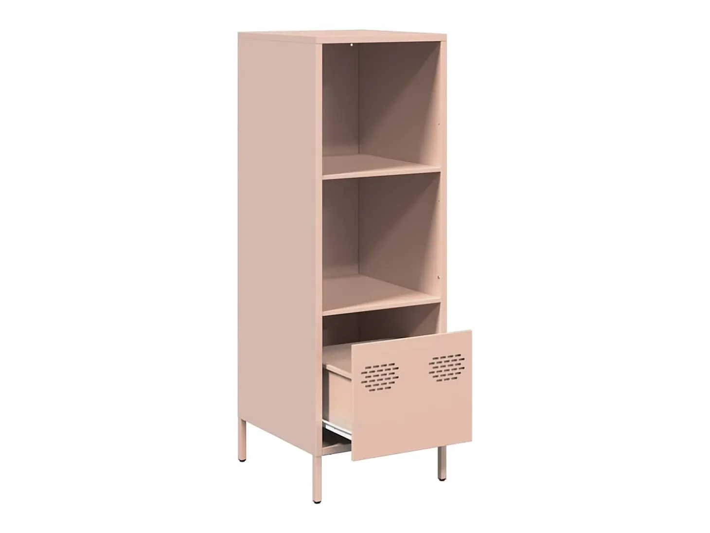 Aparador alto rosa 35x39x103,5 cm acero