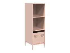 Aparador alto rosa 35x39x103,5 cm acero