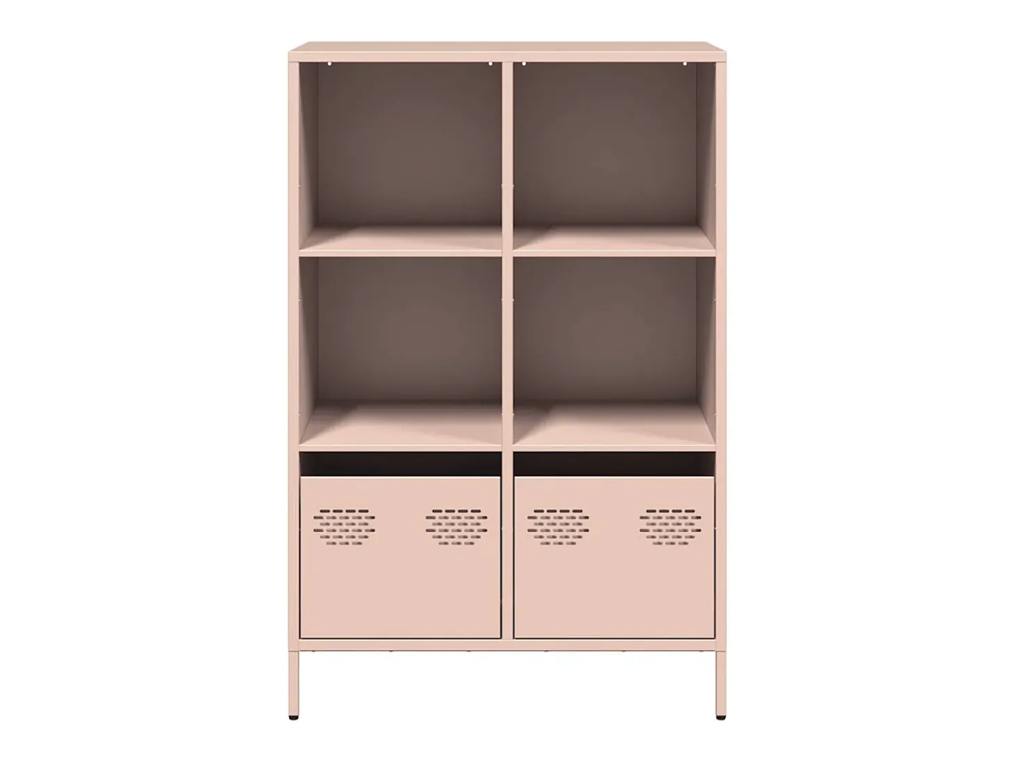 Aparador alto rosa 68x39x103,5 cm acero