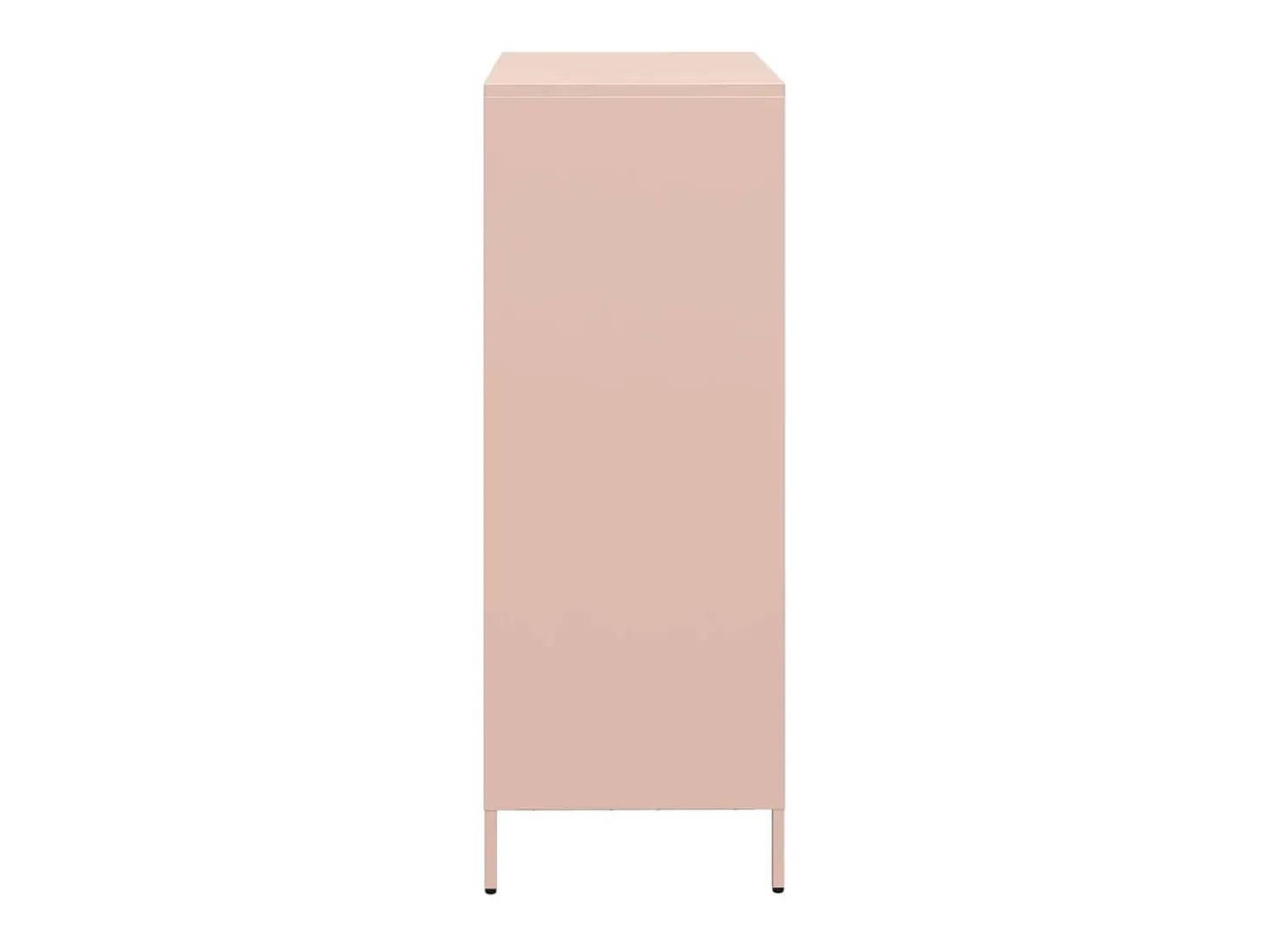 Aparador alto rosa 68x39x103,5 cm acero