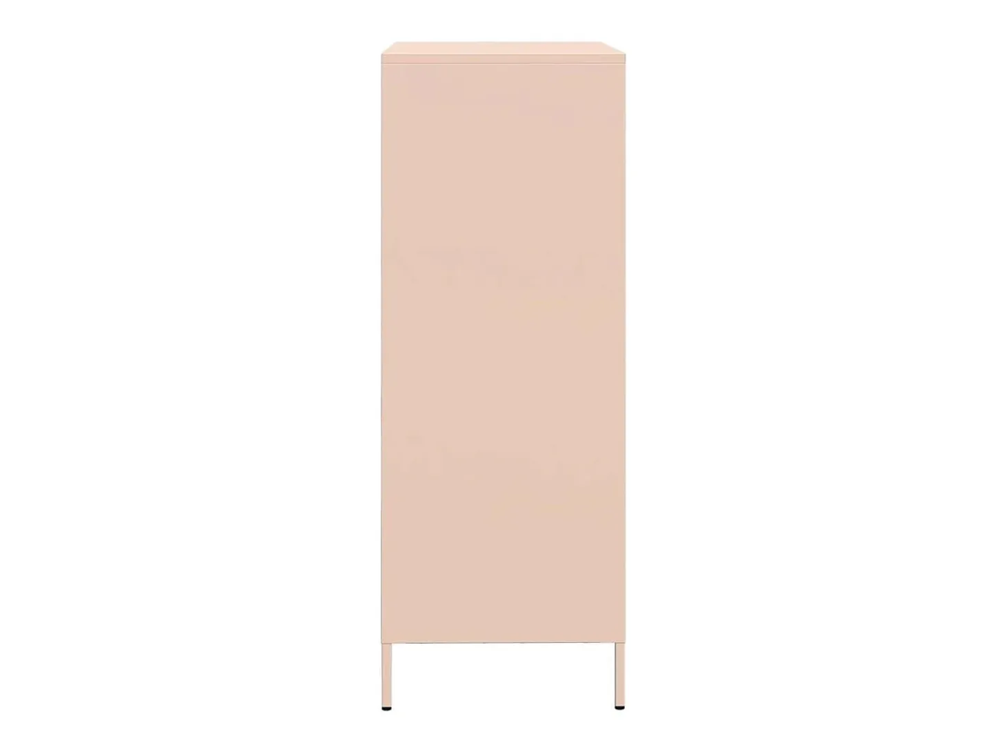 Aparador alto rosa 68x39x101,5 cm acero