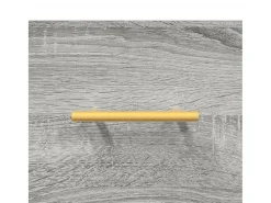 Aparador alto Sonoma gris 69,5x34x180 cm Madera de ingeniería