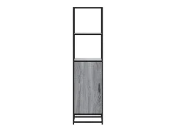 Aparador alto Sonoma gris 35,5x35x139 cm madera contrachapada metal