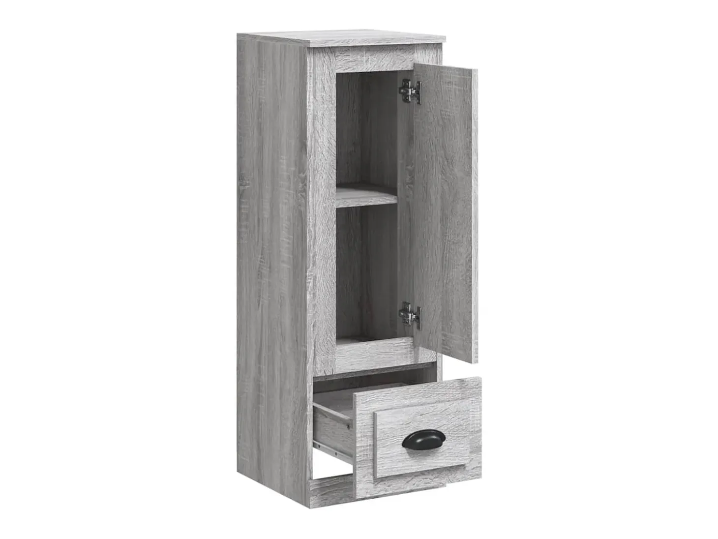 Aparador alto Sonoma gris 36x35,5x103,5 cm madera de ingeniería