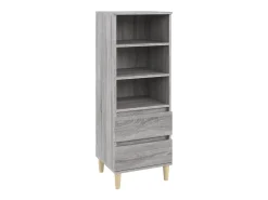 Aparador alto Sonoma gris 40x36x110 cm Madera de ingeniería