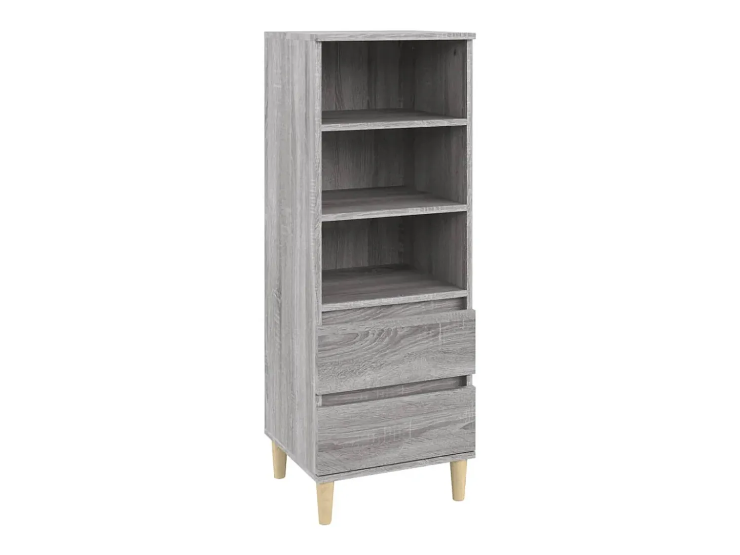 Aparador alto Sonoma gris 40x36x110 cm Madera de ingeniería