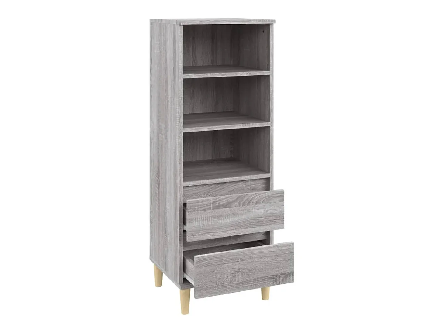 Aparador alto Sonoma gris 40x36x110 cm Madera de ingeniería