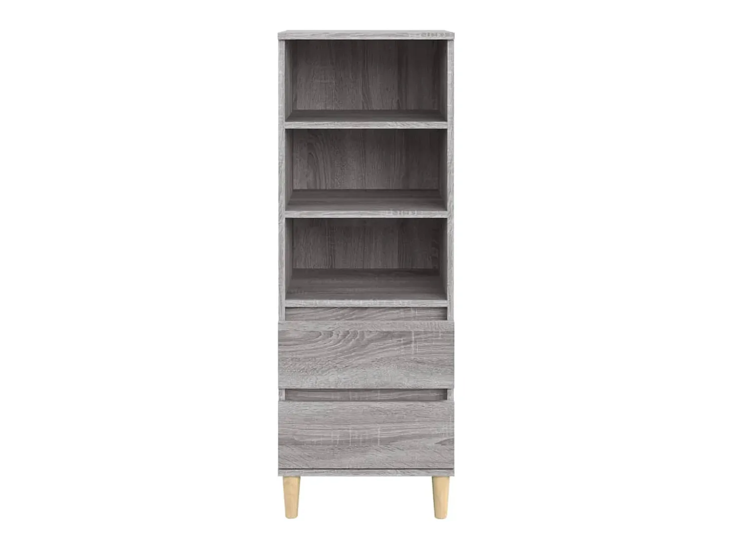 Aparador alto Sonoma gris 40x36x110 cm Madera de ingeniería