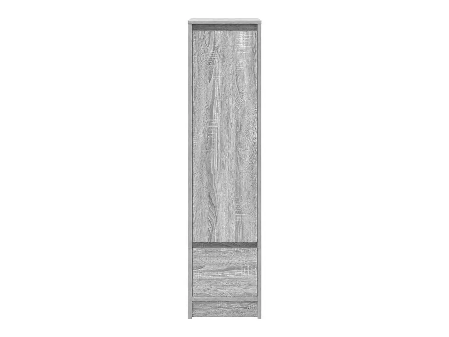 Aparador alto Sonoma gris 29,5x34x119,5 cm madera de ingeniería