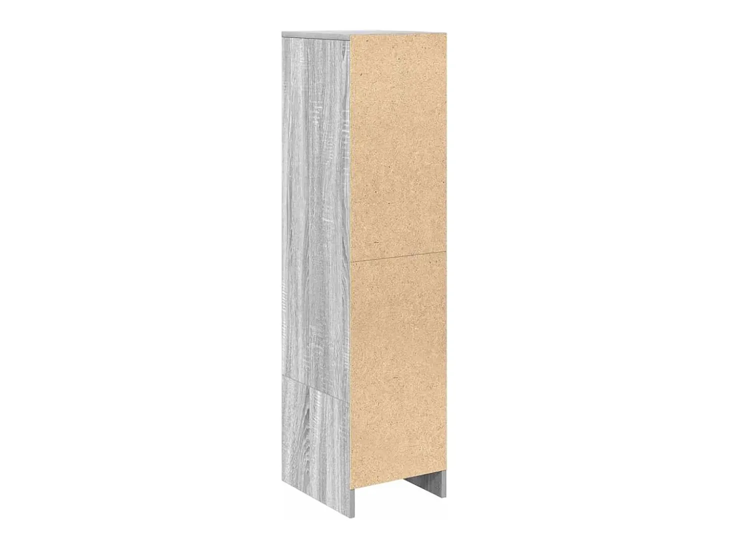 Aparador alto Sonoma gris 29,5x34x119,5 cm madera de ingeniería
