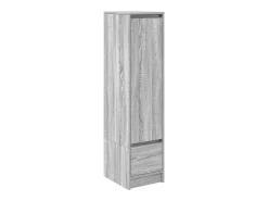 Aparador alto Sonoma gris 29,5x34x119,5 cm madera de ingeniería