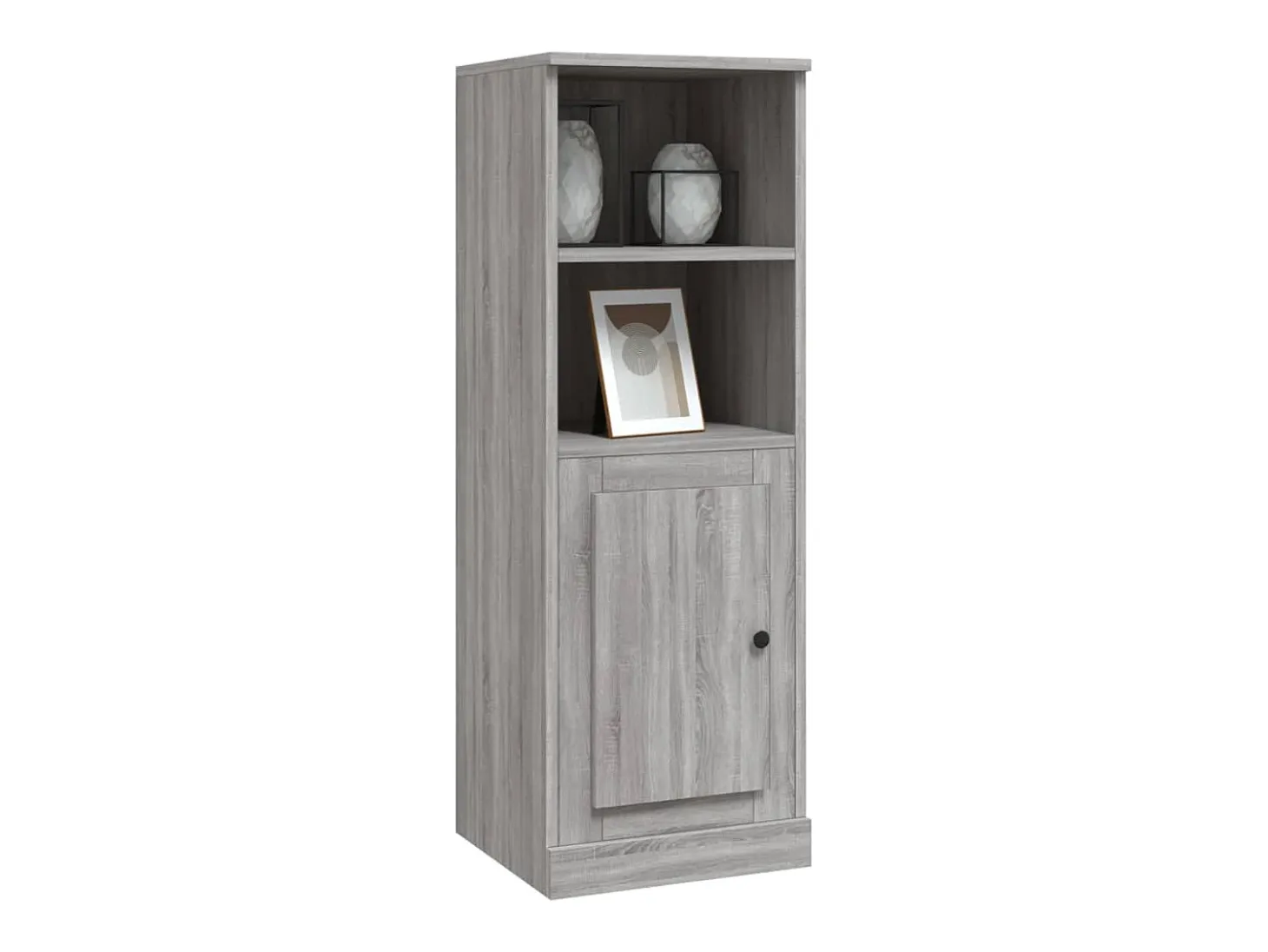 Aparador alto Sonoma gris 36x35,5x103,5 cm madera de ingeniería