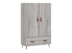 Aparador alto Sonoma gris 69,5x31x115 cm madera de ingeniería