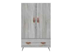 Aparador alto Sonoma gris 69,5x31x115 cm madera de ingeniería