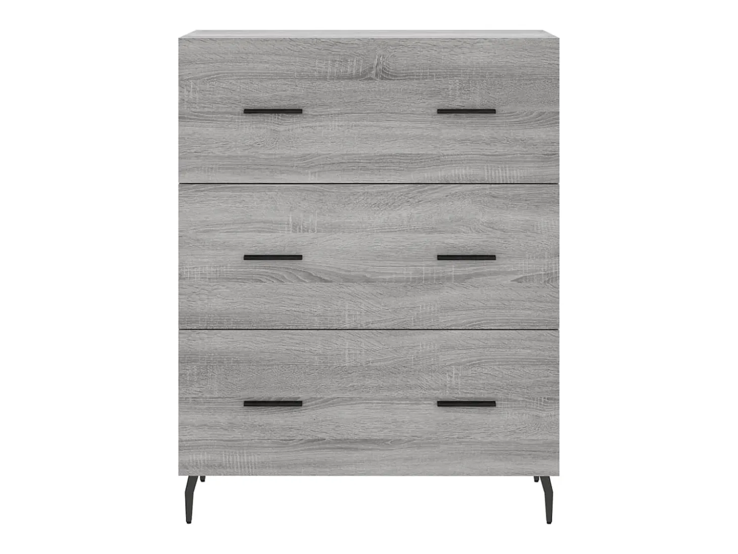 Aparador alto Sonoma gris 69,5x34x180 cm Madera de ingeniería