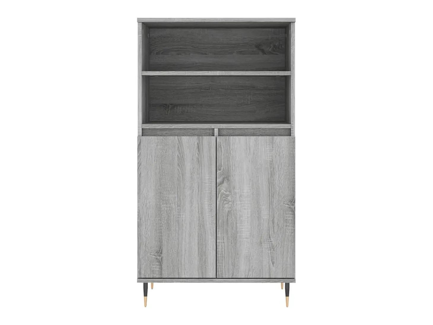 Aparador alto Sonoma gris 60x36x110 cm Madera de ingeniería