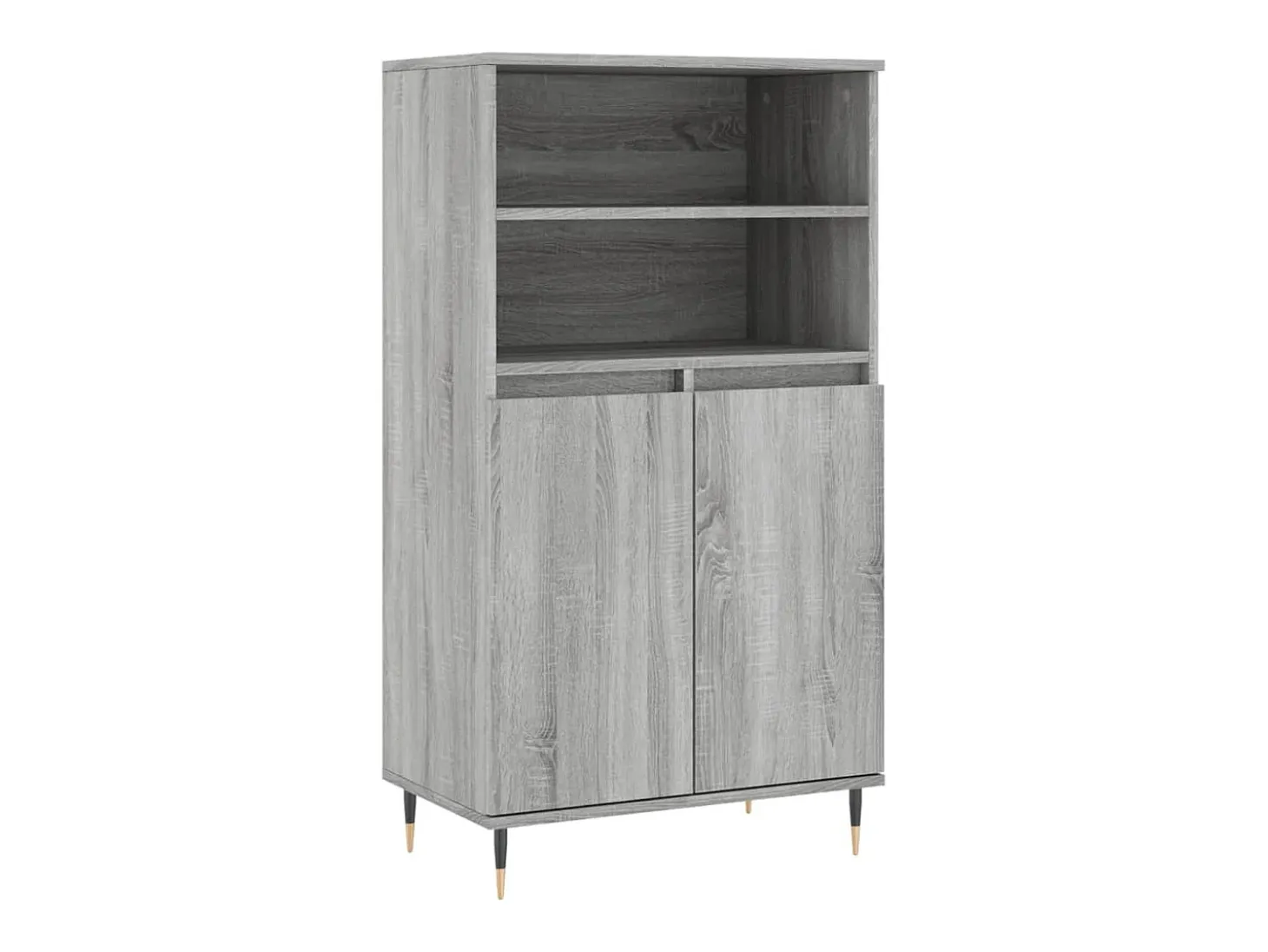 Aparador alto Sonoma gris 60x36x110 cm Madera de ingeniería