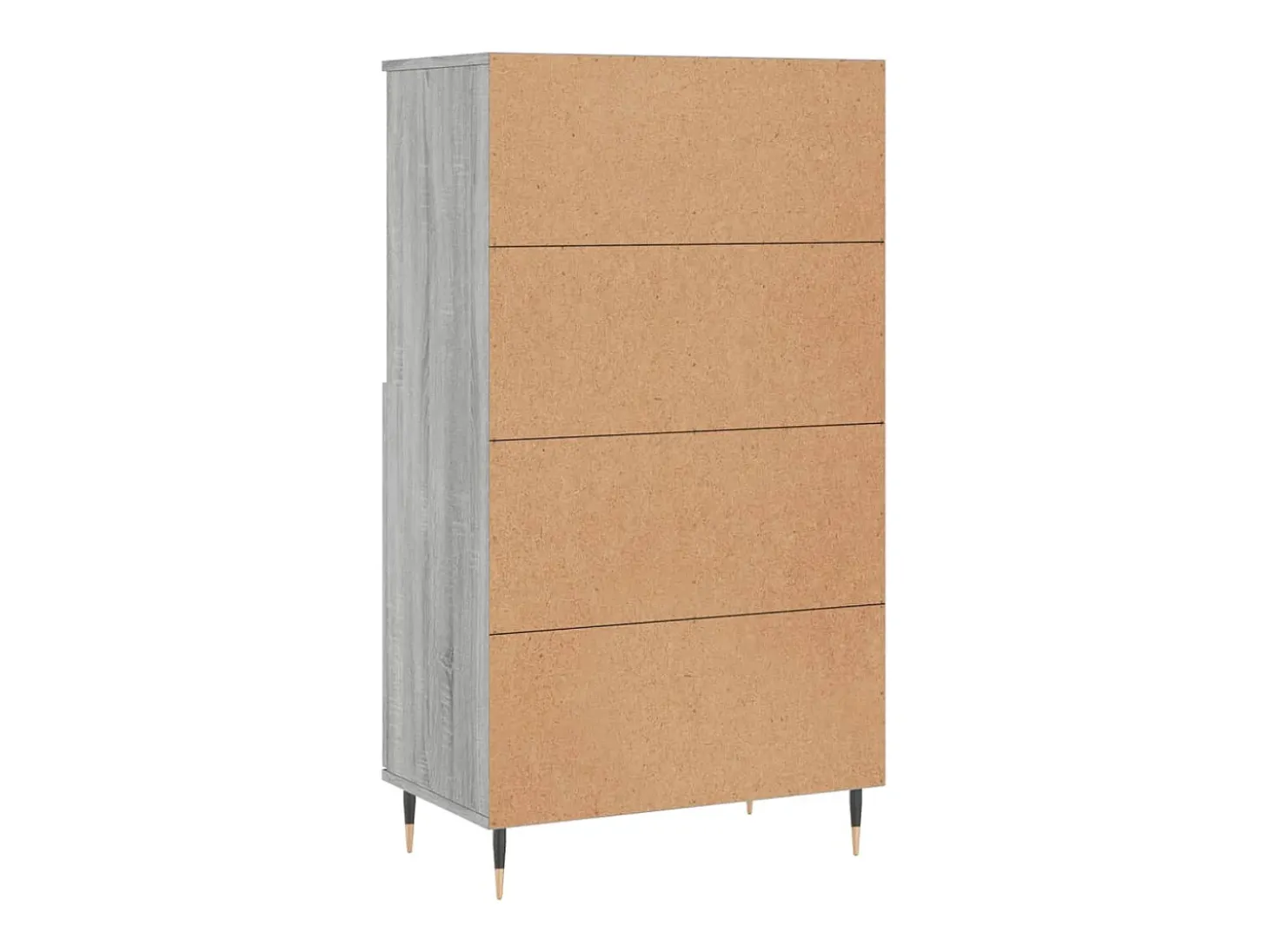 Aparador alto Sonoma gris 60x36x110 cm Madera de ingeniería