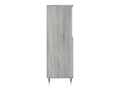 Aparador alto Sonoma gris 60x36x110 cm Madera de ingeniería
