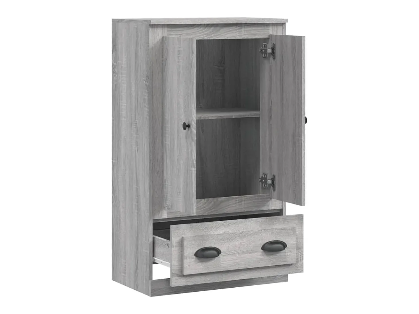 Aparador alto Sonoma gris 60x35,5x103,5 cm madera de ingeniería