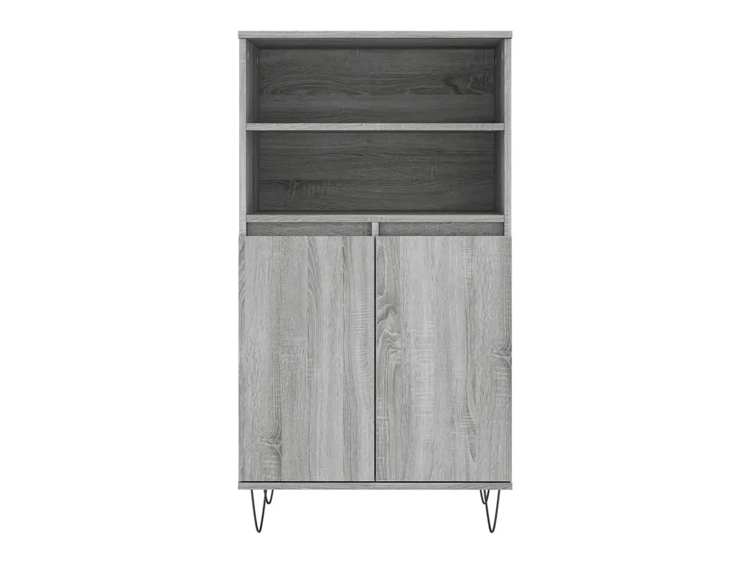 Aparador alto Sonoma gris 60x36x110 cm Madera de ingeniería