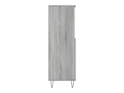 Aparador alto Sonoma gris 60x36x110 cm Madera de ingeniería
