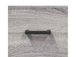 Aparador alto Sonoma gris 69,5x34x180 cm Madera de ingeniería