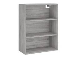 Aparador alto Sonoma gris 69,5x34x180 cm Madera de ingeniería